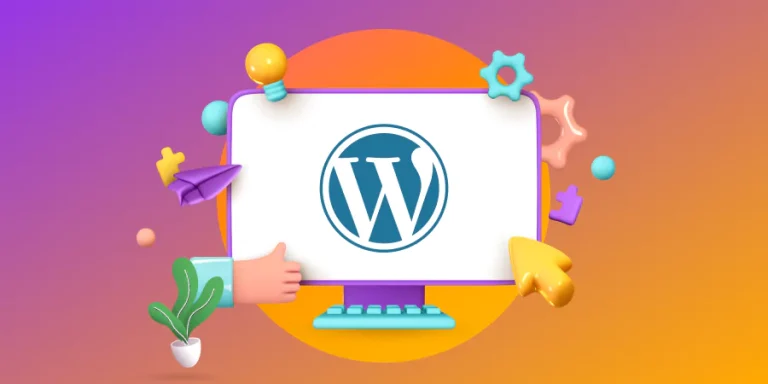 WordPress maintenance illustration showing secure updates