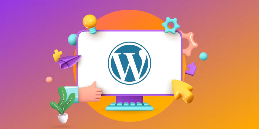 WordPress maintenance illustration showing secure updates
